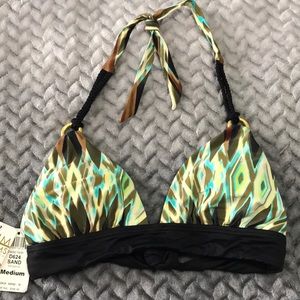 Swim Systems Collection Bikini Top, Multi Earth palette Colours, Size M